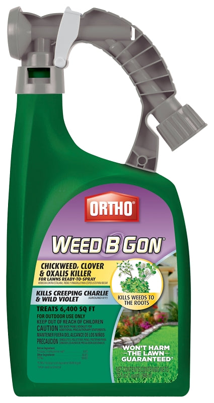 ORTHO Ortho 0398710 Weed Killer Concentrate, Liquid, Spray Application, 32 oz Bottle