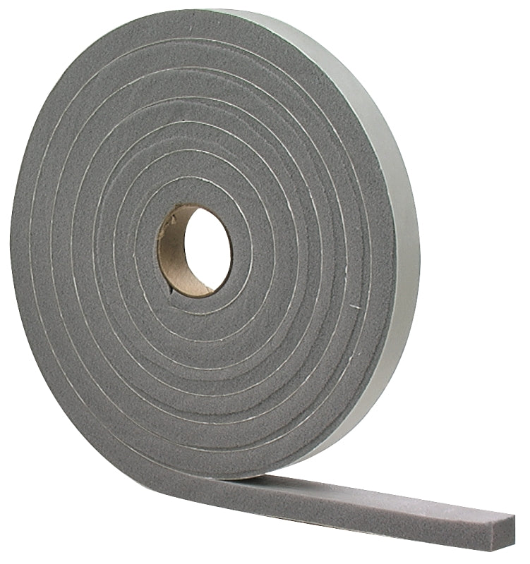 M-D M-D 02279 Foam Tape, 1/2 in W, 17 ft L, 1/4 in Thick, PVC, Gray, 12/PK HARDWARE & FARM SUPPLIES M-D