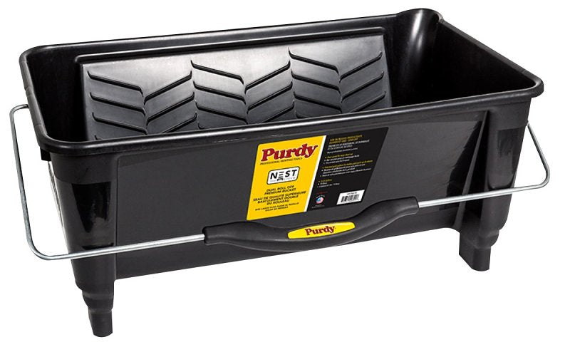 PURDY Purdy NEST 140796018 Dual Roll-Off Bucket, 5 gal Capacity, Polypropylene, Black, Ergonomic Handle PAINT PURDY