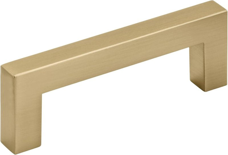 AMEROCK Amerock Monument BP36578CZ Cabinet Pull, 3-3/5 in L Handle, 1-3/16 in H Handle, 1-3/16 in Projection, Aluminum