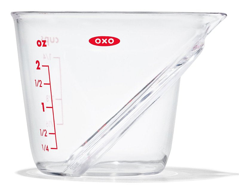OXO INTERNATIONAL Good Grips 1109880 Measuring Cup, 2 oz Capacity, Plastic, Clear HOUSEWARES OXO INTERNATIONAL