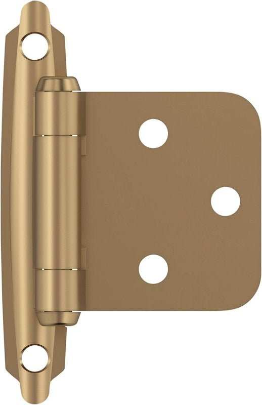 AMEROCK Amerock BPR3429CZ Cabinet Hinge, 110 deg Hinge Opening, Self-Closing Close, Champagne Bronze