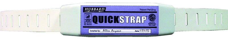 SHARKBITE Holdrite Quick Strap Series QS-50-D Water Heater Strap, Steel, White, For: Up to 80 gal Water Heaters