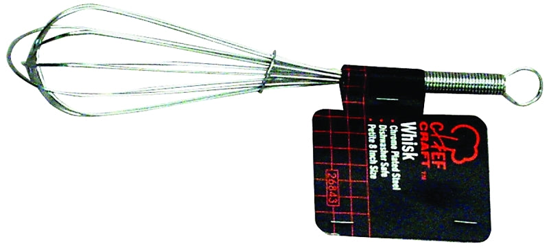CHEF CRAFT Chef Craft 26710 Compact Whisk, 8 in OAL, Stainless Steel, Stainless Steel Handle HOUSEWARES CHEF CRAFT