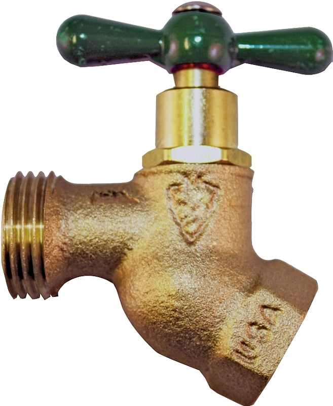 ARROWHEAD Arrowhead Brass 253LF Hose Bibb, 1/2 x 3/4 in Connection, FIP x Male Hose Thread, 125 psi Pressure, Bronze Alloy Body PLUMBING, HEATING & VENTILATION ARROWHEAD