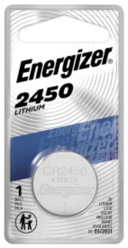 ENERGIZER BATTERY Energizer ECR2450BP Coin Cell Battery, 3 V Battery, 620 mAh, Lithium, Manganese Dioxide ELECTRICAL ENERGIZER BATTERY