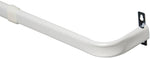 KENNEY Kenney KN512 Curtain Rod, 1 in Dia, 48 to 86 in L, Steel, White