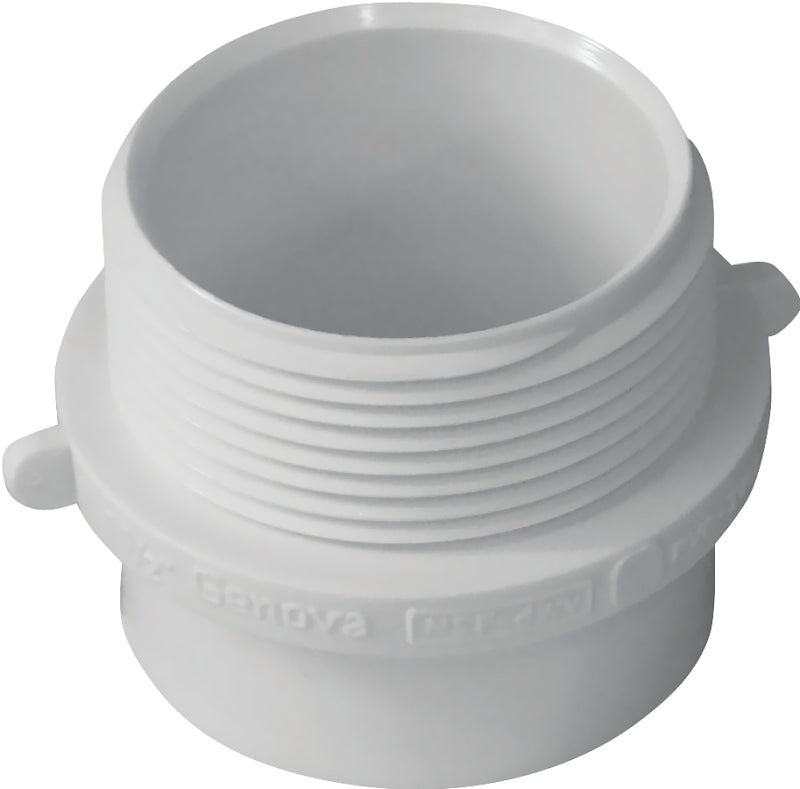 IPEX USA LLC-CANPLAS Genova 193211-11 Pipe Adapter, 1-1/2 x 1-1/4 in, Spigot x MIP, PVC, SCH 40 Schedule