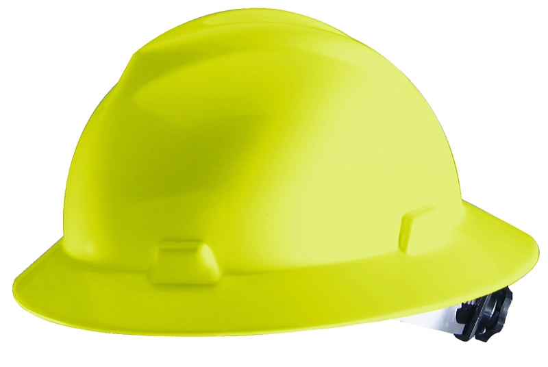 BOSS MFG Safety Works SWX00359 Hard Hat, Yellow, 4-Point Textile Suspension, HDPE Shell, Class: E