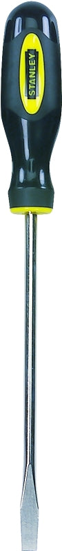 STANLEY STANLEY 60-004 Screwdriver, 1/4 in Drive, Slotted Drive, 8 in OAL, 7-7/8 in L Shank, Plastic Handle, Ergonomic Handle