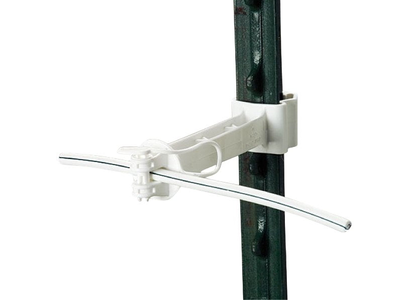 GALLAGHER POWER FENCE, Gallagher G650134 T-Post Offset Insulator, White