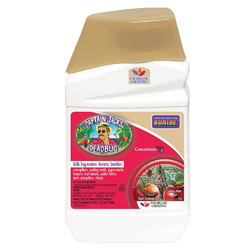 BONIDE Captain Jack's 252 Dead Bug Brew, Liquid, 1 pt Bottle LAWN & GARDEN BONIDE