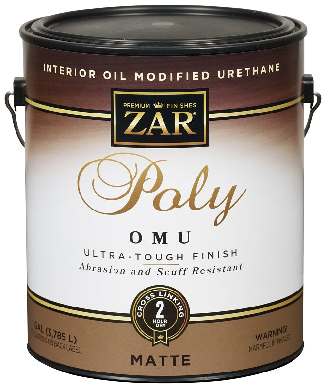 ZAR ZAR 36413 Polyurethane, Water Base, Matte, Liquid, 1 gal Can
