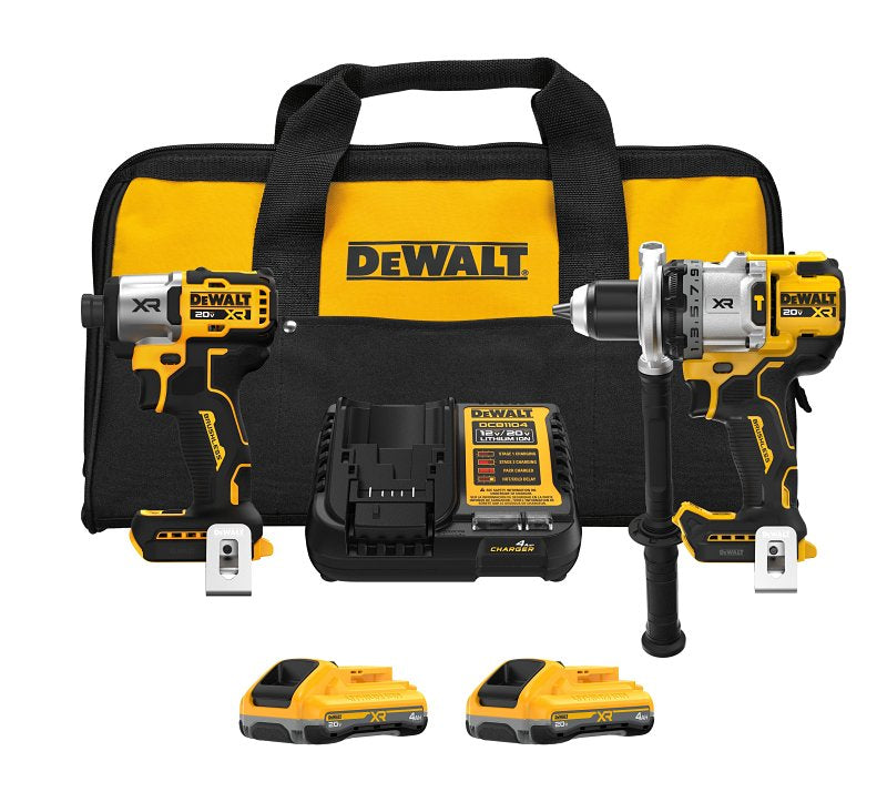 DEWALT DEWALT MAX XR DCK2101QQ2 Combo Kit, Battery Included, 4 Ah, 20 V, Lithium-Ion
