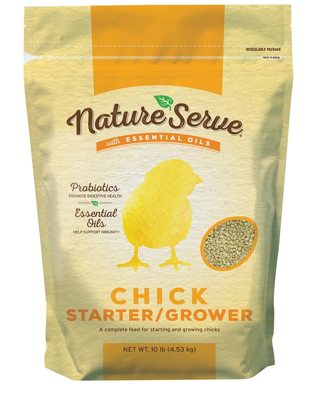 NATURESERVE NatureServe 101010 Chick Starter Grower Feed, Crumble, 10 lb Bag