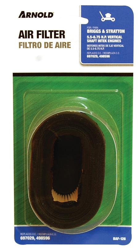 ARNOLD Arnold BAF-126 Replacement Air Filter, For: BRIGGS & STRATTON Intek 5.5 to 6.75 hp Vertical Shaft Engines