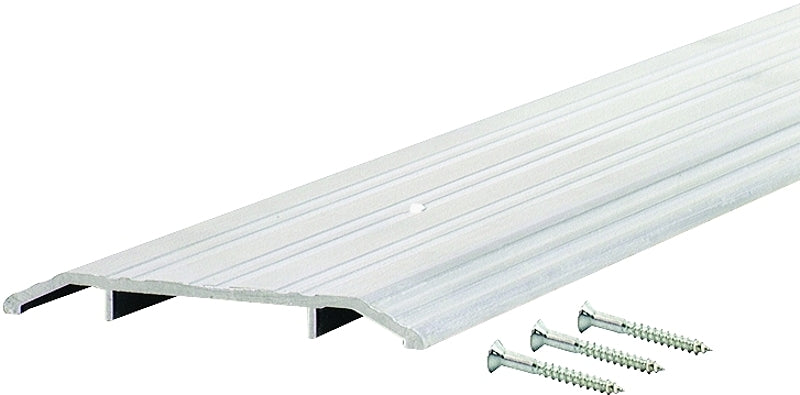 M-D M-D 68320 Saddle Threshold, 36 in L, 5 in W, Aluminum, Silver, ADA Compliant