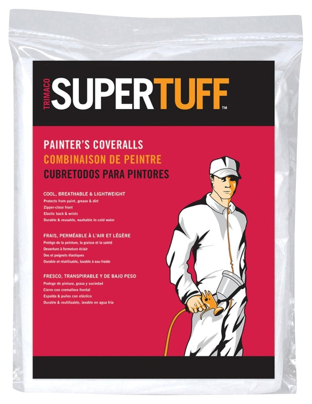TRIMACO Trimaco 09905 Painting Disposable Coveralls, XL, Zipper, Polypropylene CLOTHING, FOOTWEAR & SAFETY GEAR TRIMACO