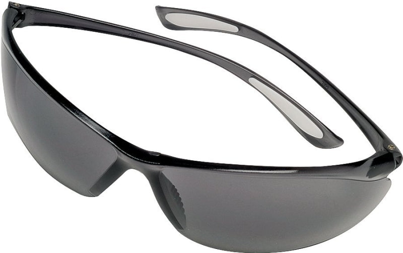 BOSS MFG Safety Works 10105407 Feather Fit Safety Glasses, Anti-Fog Lens, Semi-Rimless Frame, Gray Frame, UV Protection