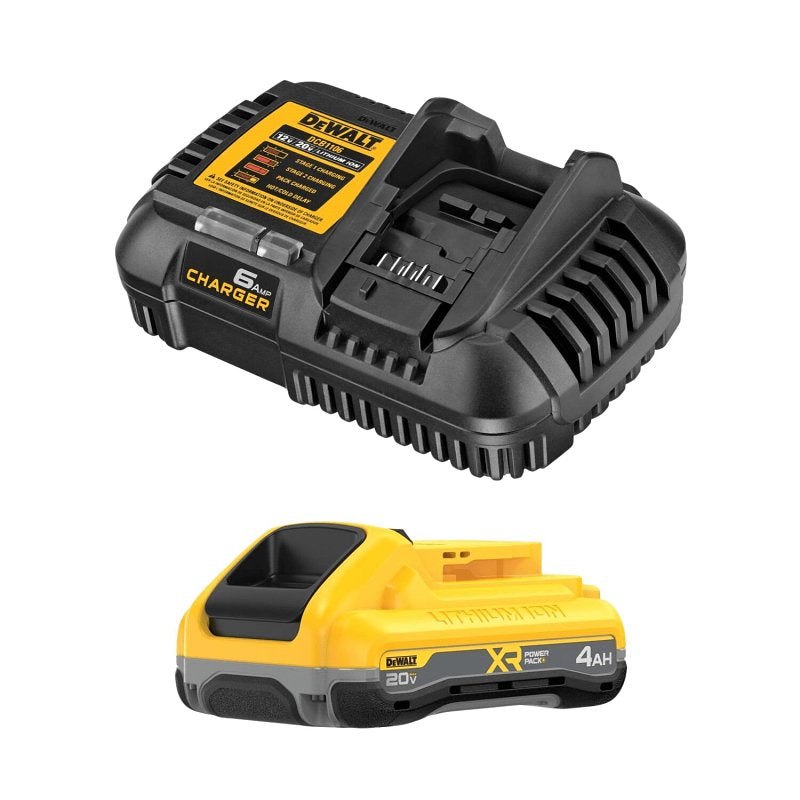 DEWALT DEWALT DCB2104C Battery Starter Kit, 20 V Battery, 4 Ah