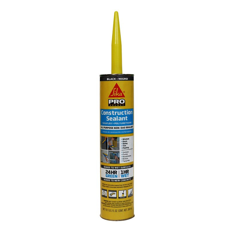SIKAFLEX Sikaflex 812412 Construction Sealant, Black, 10.1 fl-oz Cartridge