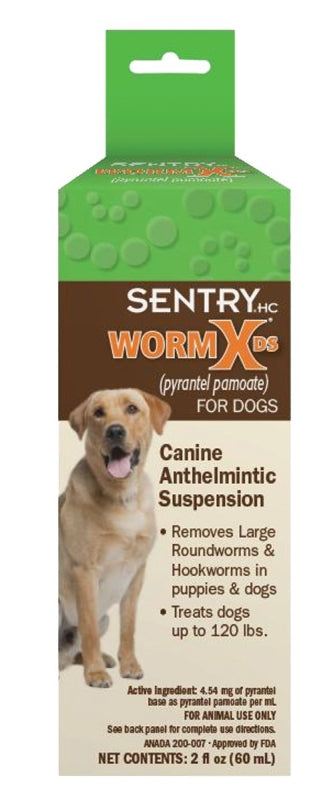 SENTRY Sentry WormX DS 17500 Dog Dewormer, Liquid, 2 oz, Bottle