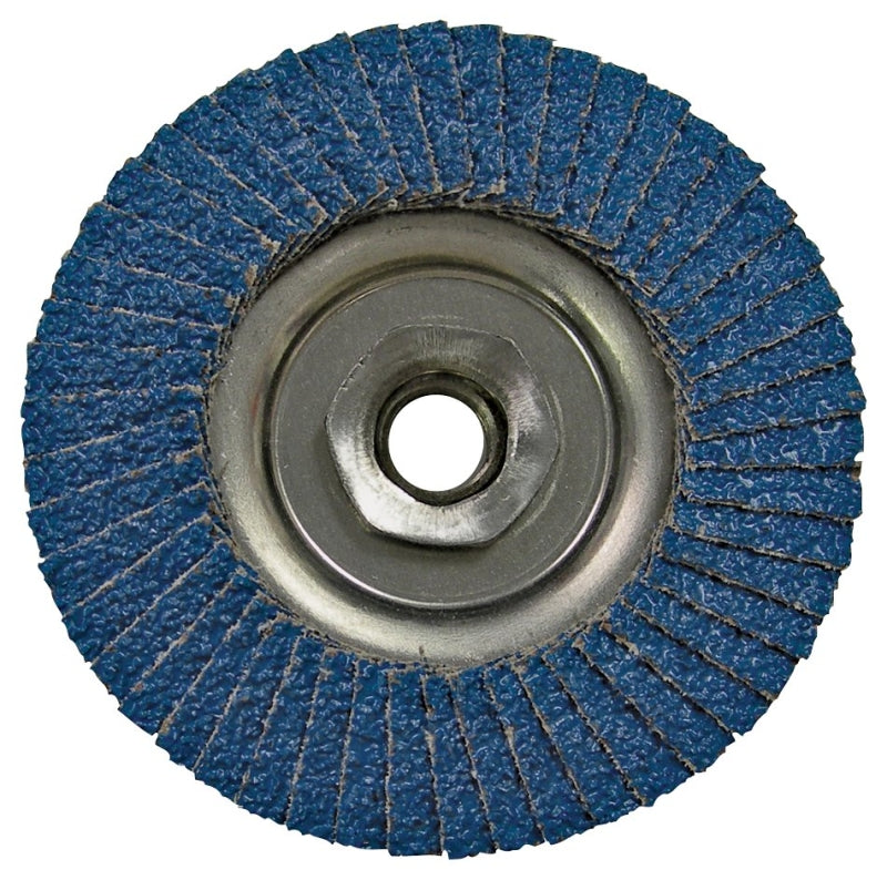 WEILER Vortec Pro 30829 Flap Disc, 4-1/2 in Dia, 5/8-11 Arbor, Non-Woven, 60 Grit, Medium, Zirconia Aluminum Abrasive TOOLS WEILER   