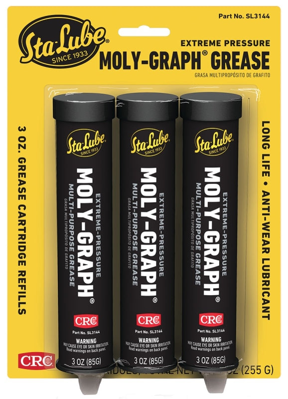 CRC INDUSTRIES Sta-Lube SL3144 Grease, 2, 3 oz, Gray AUTOMOTIVE CRC INDUSTRIES   