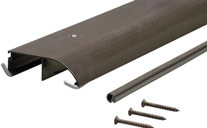 M-D M-D TH153 Series 69703 Bumper Threshold, 36 in L, 4 in W, Aluminum, Bronze