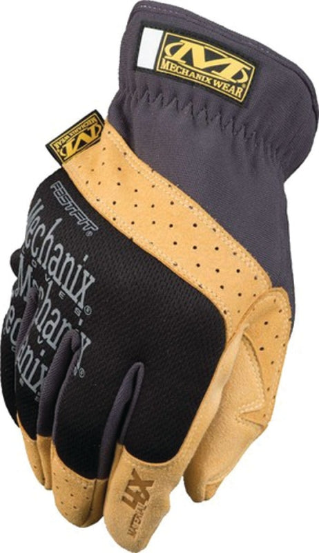 MECHANIX WEAR Mechanix Wear FastFit Series MF4X-75-009 Work Gloves, M, 9 in L, Reinforced Thumb, Elastic Cuff, Synthetic Leather