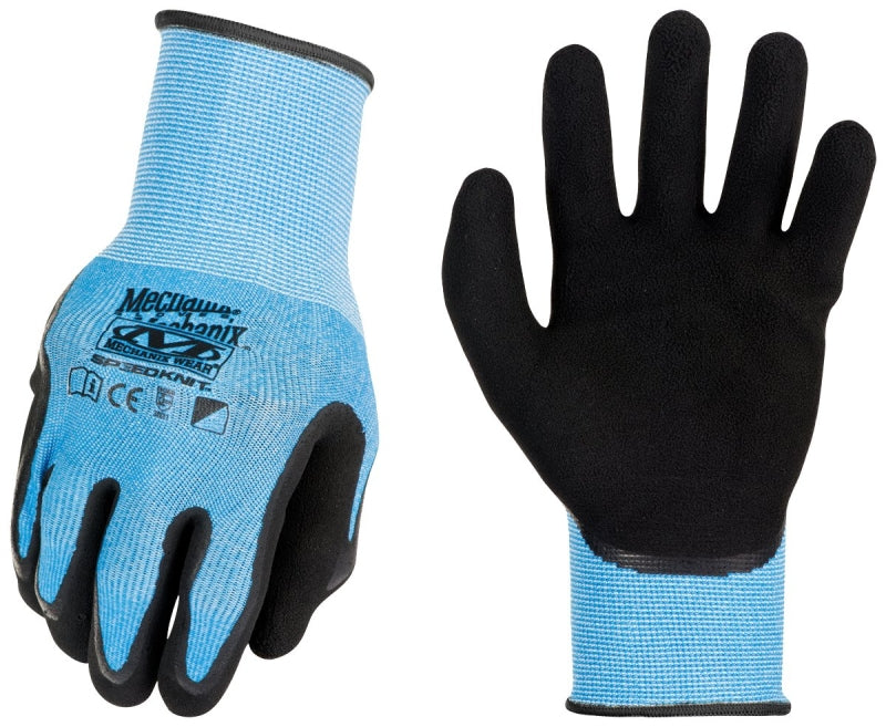 MECHANIX WEAR Mechanix Wear CoolMax SpeedKnit Series S1CB-03-500 Work Gloves, Men's, M, S, Latex Coating, Blue