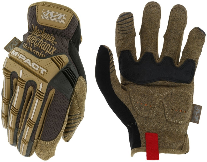MECHANIX WEAR Mechanix Wear MPC-07-009 Impact Gloves, Men's, M, Slip-On Cuff, Spandex Back, Brown