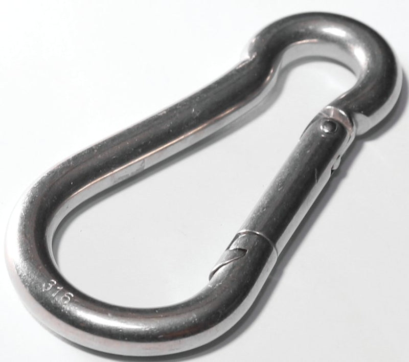 BARON Baron 2450S-5/16 Spring Snap, 280 lb Working Load, Stainless Steel, Zinc HARDWARE & FARM SUPPLIES BARON