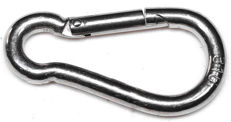BARON Baron 2450S-3/16 Spring Hook, 100 lb Working Load, Stainless Steel HARDWARE & FARM SUPPLIES BARON