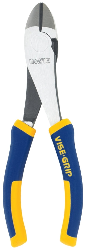 IRWIN Irwin 2078306 Diagonal Cutting Pliers, 6 in OAL, 13/16 in Jaw Opening, Blue/Yellow Handle, Cushion Grip Handle ELECTRICAL IRWIN