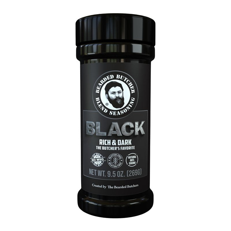 BEARDED BUTCHER Bearded Butcher BB-4124 Seasoning, Black Blend, 9.5 oz Can