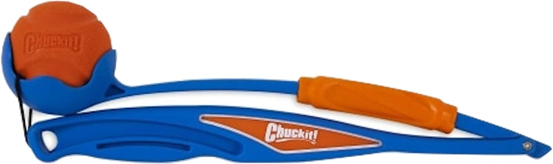 CHUCK-IT Chuckit! 50739 Dog Toy, Fetch Toy, Fold Launcher, Rubber, Blue