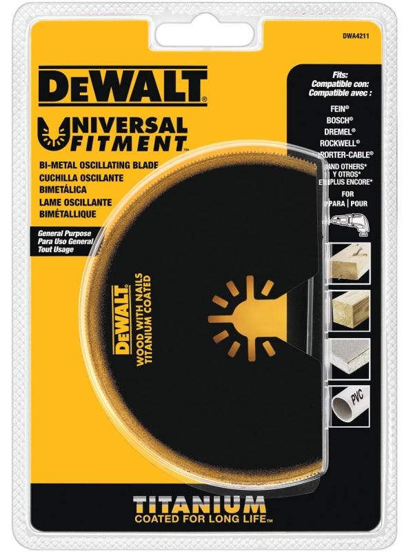 DEWALT DEWALT DWA4211 Oscillating Blade, Titanium, 4 in