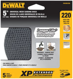 DEWALT DEWALT DWAM4306 Sanding Disc, 5 in Dia, 220 Grit, Very Fine, Silicone Carbide Abrasive PAINT DEWALT