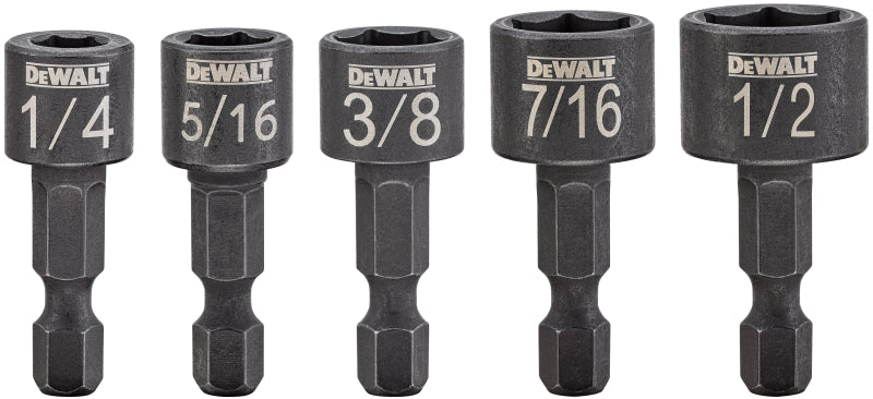 DEWALT DEWALT DWAIND-5 Nutsetter Set, 5-Piece, Compact, Steel TOOLS DEWALT