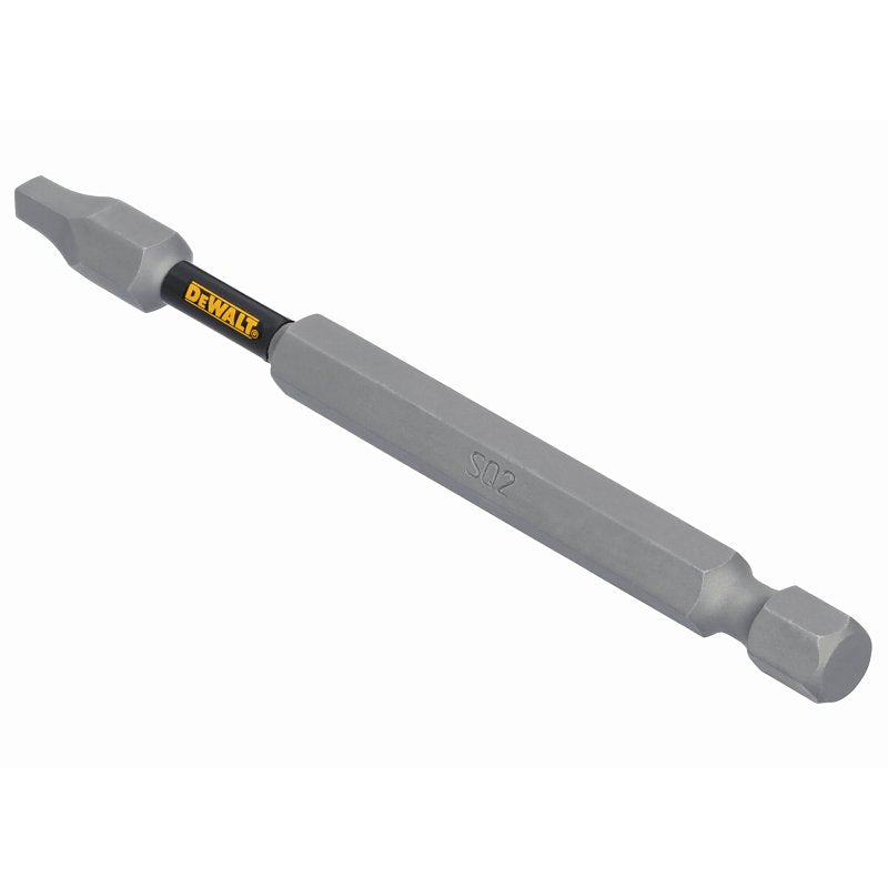 DEWALT DEWALT TOUGHGRIP DWAF3SQ2TG1 Screwdriver Bit, #2 Drive, Square Drive, 1/4 in Shank, Hex Shank, 3-1/2 in L, Steel TOOLS DEWALT