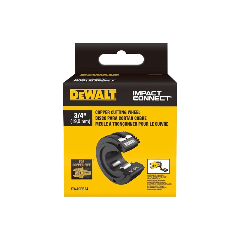 DEWALT DEWALT IMPACT CONNECT Series DWACPR34 Copper Cutting Wheel, 3/4 in Dia APPLIANCES & ELECTRONICS DEWALT