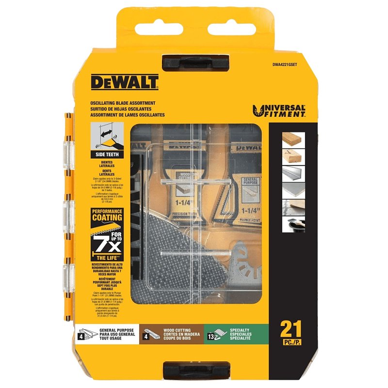 DEWALT DEWALT DWA4221GSET General-Purpose Oscillating Blade Set, Bi-Metal TOOLS DEWALT
