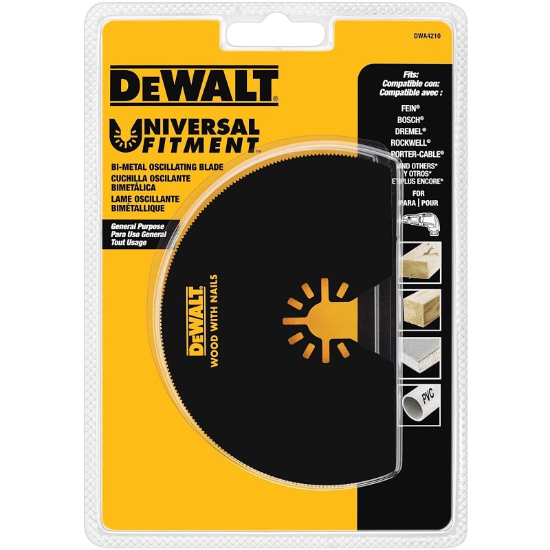 DEWALT DEWALT DWA4210 Oscillating Blade, 4 in, HSS TOOLS DEWALT