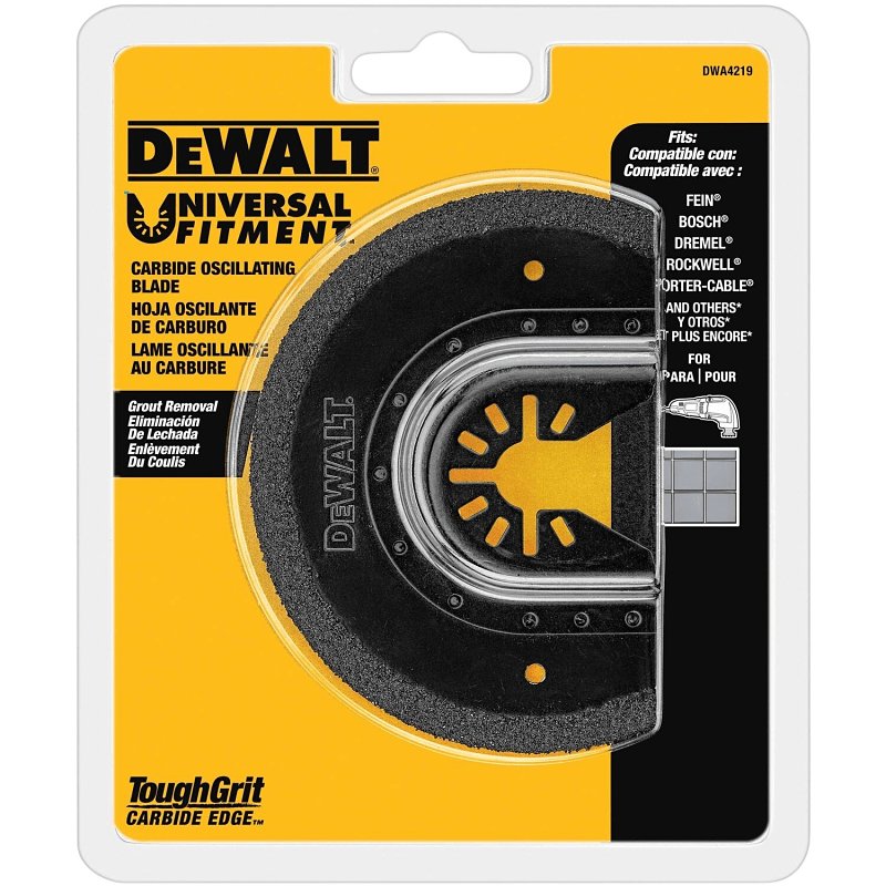 DEWALT DEWALT DWA4219 Grout Removal Blade, 3-5/8 in, Steel TOOLS DEWALT