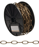 CAMPBELL CHAIN Campbell 0722010 Decorator Chain, #10, 40 ft L, 35 lb Working Load, Metal, Brushed Nickel
