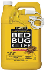 P.F. HARRIS MANUFACTURING Harris HBB-128 Bed Bug Killer, Liquid, Spray Application, 128 oz, Compositions: Deltamethrin LAWN & GARDEN P.F. HARRIS MANUFACTURING