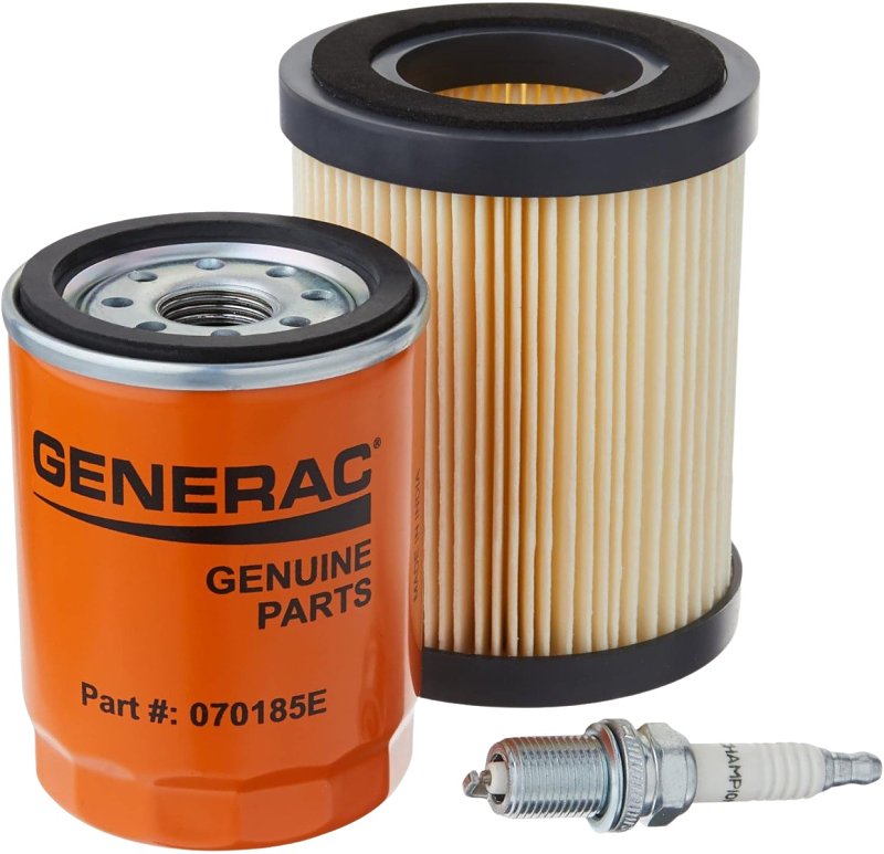 GENERAC Generac 5662 Generator Maintenance Kit, For: 8 kW 410 cc Air Cooled Engine