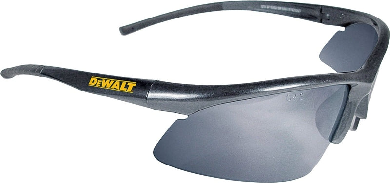 DEWALT DEWALT DPG51-6C Safety Glasses, Scratch-Resistant Lens, Polycarbonate Lens, Full Frame, Nylon Frame, Black Frame