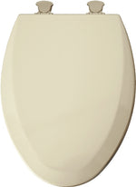 MAYFAIR Mayfair 141EC 006/146EC Toilet Seat, Elongated, Molded Wood, Bone, Twist Hinge